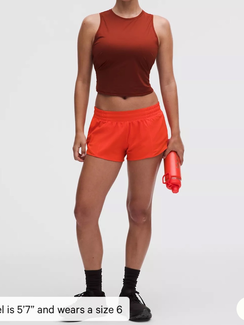 Lululemon Hotty Hot Low-Rise Lined Short 2.5" Red